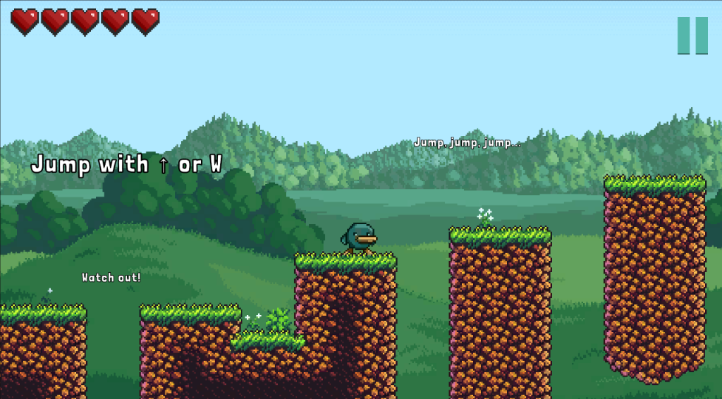 RenoxGame Screenshot - Jumping platforms